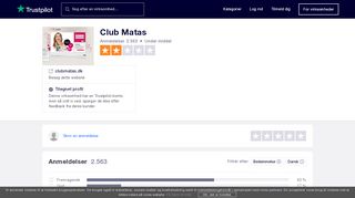
                            8. Anmeldelser af Club Matas | Læs kundernes anmeldelser af ...