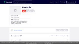 
                            1. Anmeldelser af Coalsmile | Læs kundernes anmeldelser af ... - Trustpilot