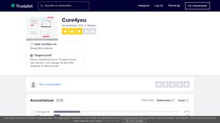
                            4. Anmeldelser af Cure4you | Læs kundernes anmeldelser af www ...