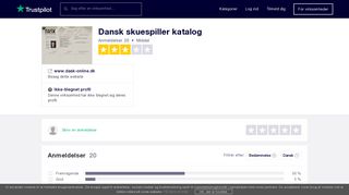 
                            2. Anmeldelser af Dansk skuespiller katalog | Læs kundernes ... - Trustpilot