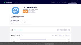 
                            11. Anmeldelser af DinnerBooking | Læs kundernes anmeldelser af www ...