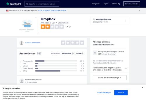 
                            11. Anmeldelser af Dropbox | Læs kundernes anmeldelser af www ...