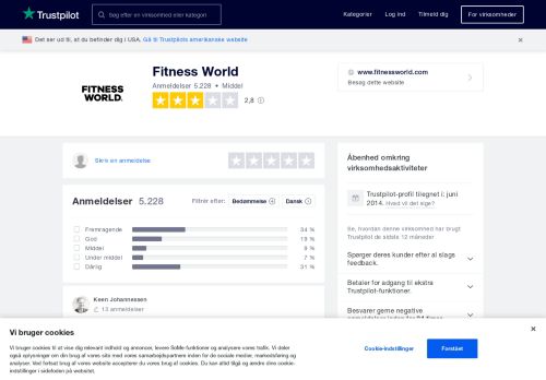 
                            8. Anmeldelser af Fitness World | Læs kundernes anmeldelser af www ...