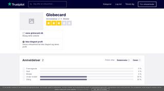 
                            7. Anmeldelser af Globecard | Læs kundernes anmeldelser af www ...