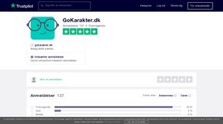 
                            10. Anmeldelser af GoKarakter.dk | Læs kundernes anmeldelser af ...