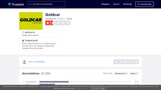 
                            9. Anmeldelser af Goldcar | Læs kundernes anmeldelser af goldcar.es