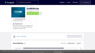
                            11. Anmeldelser af GoMINIsite | Læs kundernes anmeldelser af www ...