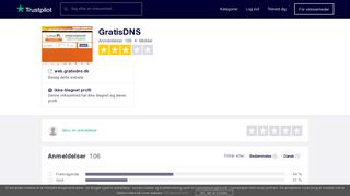 
                            9. Anmeldelser af GratisDNS | Læs kundernes anmeldelser af web ...