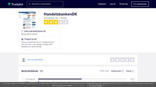 
                            9. Anmeldelser af HandelsbankenDK | Læs kundernes anmeldelser af ...