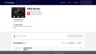 
                            12. Anmeldelser af HBO Nordic | Læs kundernes anmeldelser af ...