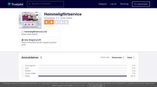 
                            3. Anmeldelser af Hemmeligflirtservice | Læs kundernes anmeldelser af ...