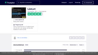 
                            7. Anmeldelser af LånLet | Læs kundernes anmeldelser af www.laanlet ...