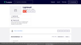 
                            7. Anmeldelser af Lightmail | Læs kundernes anmeldelser af lightmail.dk