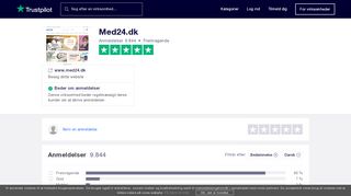 
                            9. Anmeldelser af Med24.dk | Læs kundernes anmeldelser af ... - Trustpilot