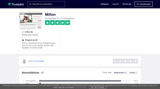 
                            8. Anmeldelser af Mifon | Læs kundernes anmeldelser af mifon.dk