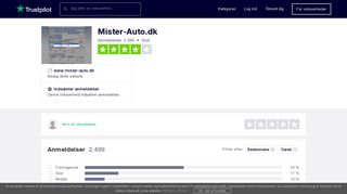 
                            3. Anmeldelser af Mister-Auto.dk | Læs kundernes anmeldelser af www ...