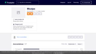 
                            5. Anmeldelser af Mozipo | Læs kundernes anmeldelser af www.mozipo.dk