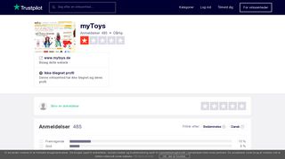 
                            3. Anmeldelser af myToys | Læs kundernes anmeldelser af www.mytoys.de