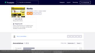 
                            10. Anmeldelser af Netto | Læs kundernes anmeldelser af www.netto.dk ...