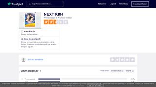 
                            6. Anmeldelser af NEXT KBH | Læs kundernes anmeldelser af www.kts.dk
