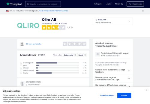 
                            5. Anmeldelser af Qliro AB | Læs kundernes anmeldelser af qliro.com