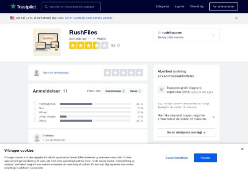 
                            6. Anmeldelser af RushFiles | Læs kundernes anmeldelser af rushfiles.com