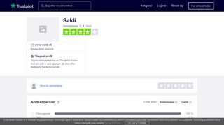 
                            13. Anmeldelser af Saldi | Læs kundernes anmeldelser af www.saldi.dk