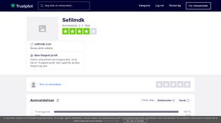
                            2. Anmeldelser af Sefilmdk | Læs kundernes anmeldelser af sefilmdk.com