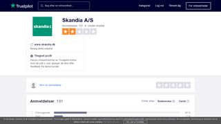 
                            8. Anmeldelser af Skandia A/S | Læs kundernes anmeldelser af www ...