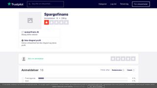 
                            9. Anmeldelser af Spargofinans | Læs kundernes anmeldelser af ...