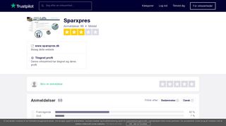 
                            9. Anmeldelser af Sparxpres | Læs kundernes anmeldelser af www ...
