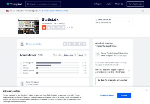 
                            11. Anmeldelser af Statist.dk | Læs kundernes anmeldelser af www.statist.dk