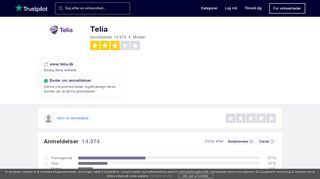 
                            11. Anmeldelser af Telia | Læs kundernes anmeldelser af www.telia.dk