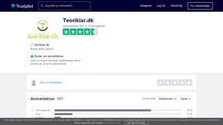 
                            3. Anmeldelser af Teoriklar.dk | Læs kundernes anmeldelser af teoriklar.dk