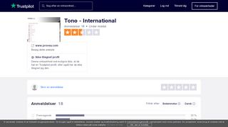 
                            5. Anmeldelser af Tono - International | Læs kundernes anmeldelser af ...