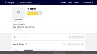 
                            6. Anmeldelser af Wedbox | Læs kundernes anmeldelser af foto-app.dk