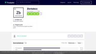 
                            5. Anmeldelser af Zentabox | Læs kundernes anmeldelser af zentabox.dk