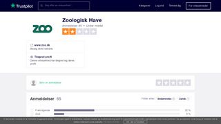 
                            10. Anmeldelser af Zoologisk Have | Læs kundernes anmeldelser af www ...