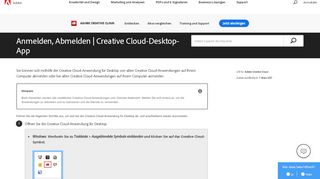 
                            3. Anmelden, Abmelden | Creative Cloud-Desktop-App