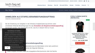 
                            1. Anmelden als Stapelverarbeitungsauftrag | TECH FAQ - TECH-FAQ.NET