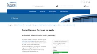 
                            1. Anmelden an Outlook im Web - Universität Oldenburg