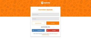 
                            2. Anmelden | Aptoide Mobile