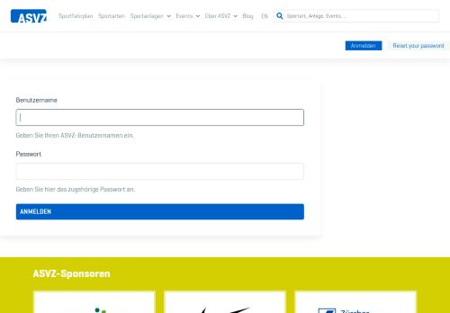 
                            4. Anmelden | ASVZ