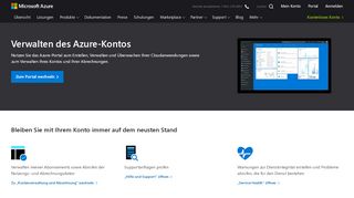 
                            2. Anmelden bei Azure – Konto und Abrechnung | Microsoft Azure