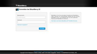 
                            4. Anmelden bei BlackBerry ID