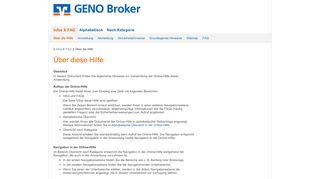 
                            5. Anmelden bei der Online-Anwendung - GENO Broker