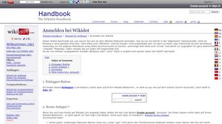 
                            4. Anmelden bei Wikidot - Handbook
