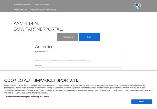 
                            9. Anmelden | BMW Golfsport Schweiz