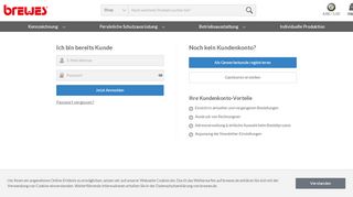 
                            8. Anmelden - Brewes Online-Shop - Kennzeichnung und Beschriftung ...