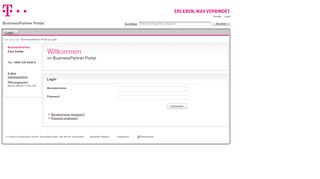 
                            2. Anmelden - BusinessPartner Portal - Telekom